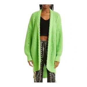 FARM RIO Shaker Stitch Cardigan Lime